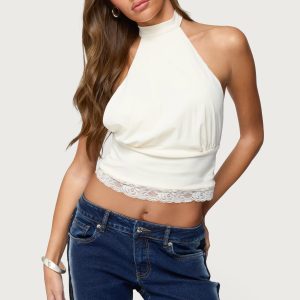 Sandra Lacey High Neck Halter Top