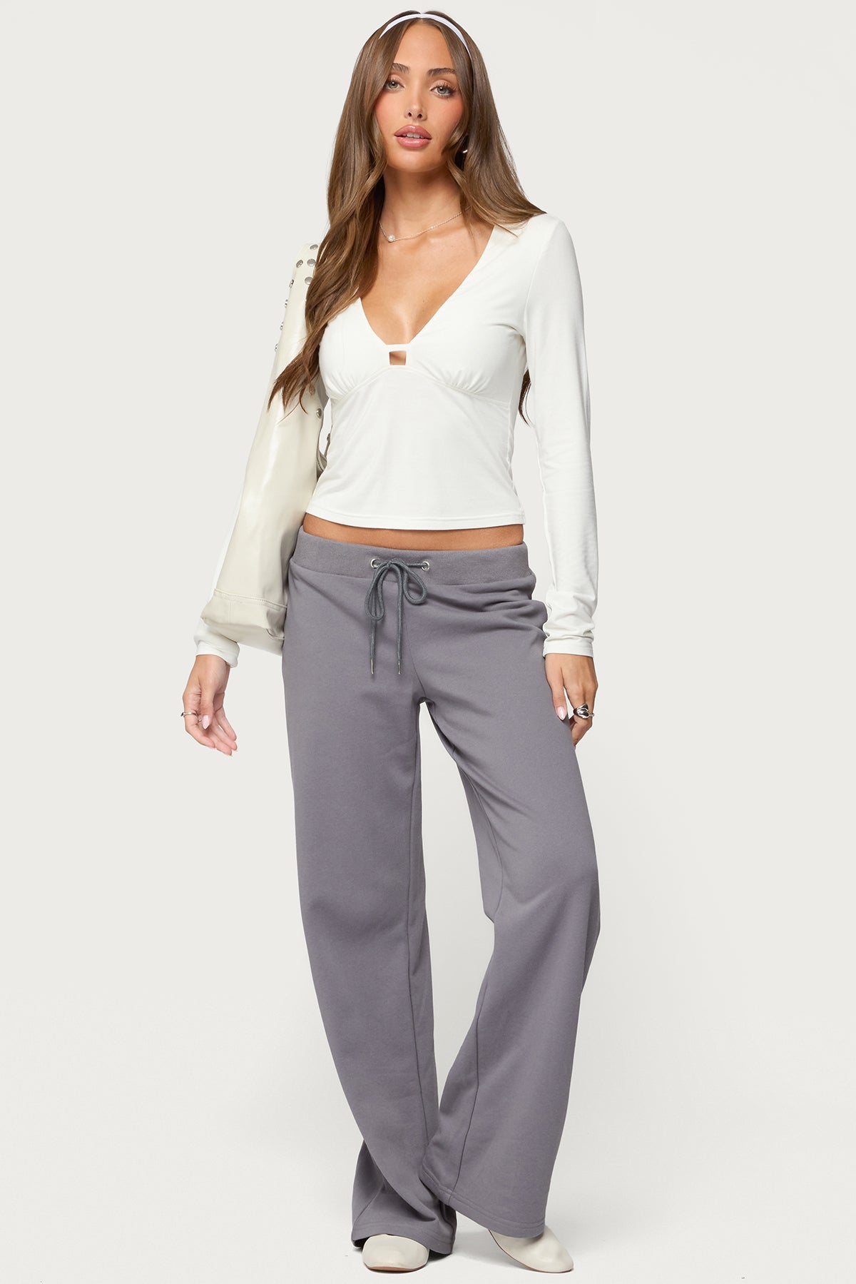 Lovisa V Neck Long Sleeve Top - Image 2