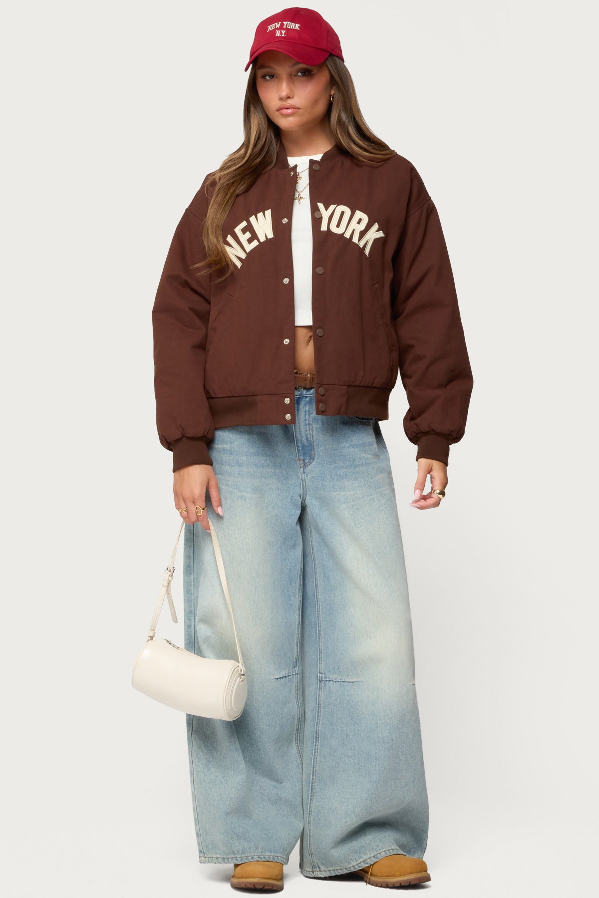 Big Apple Oversized Bomber Jacket - Image 3