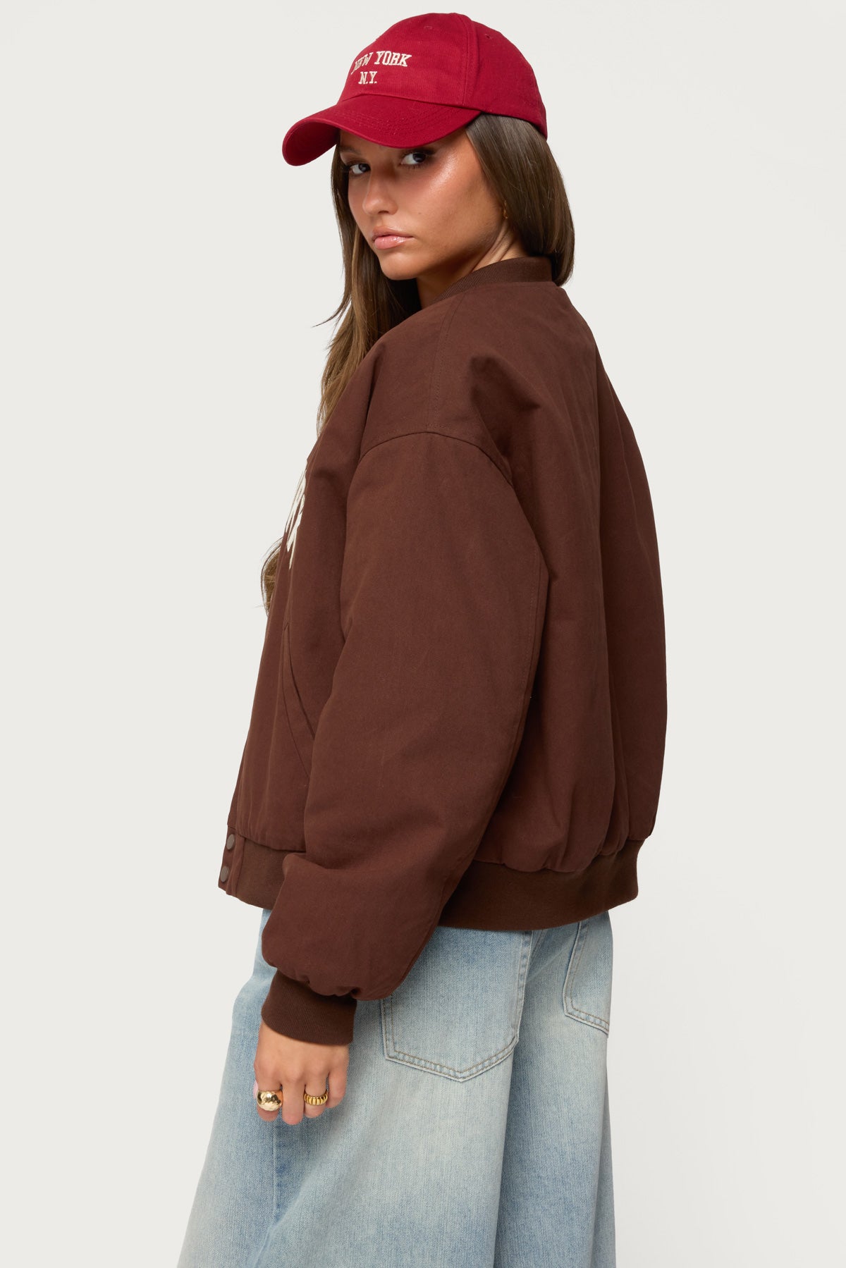 Big Apple Oversized Bomber Jacket - Image 5