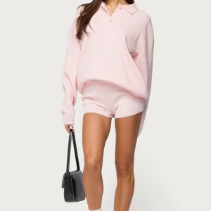 Lorie Ribbed Knit Shorts