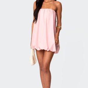 Met Strapless Bubble Mini Dress
