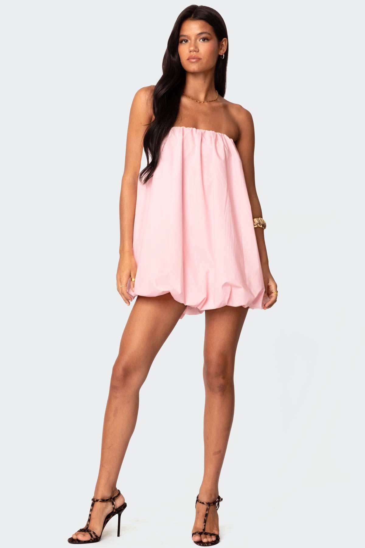 Met Strapless Bubble Mini Dress - Image 2