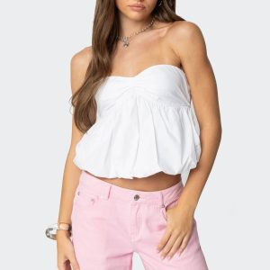 Serina Strapless Bubble Top