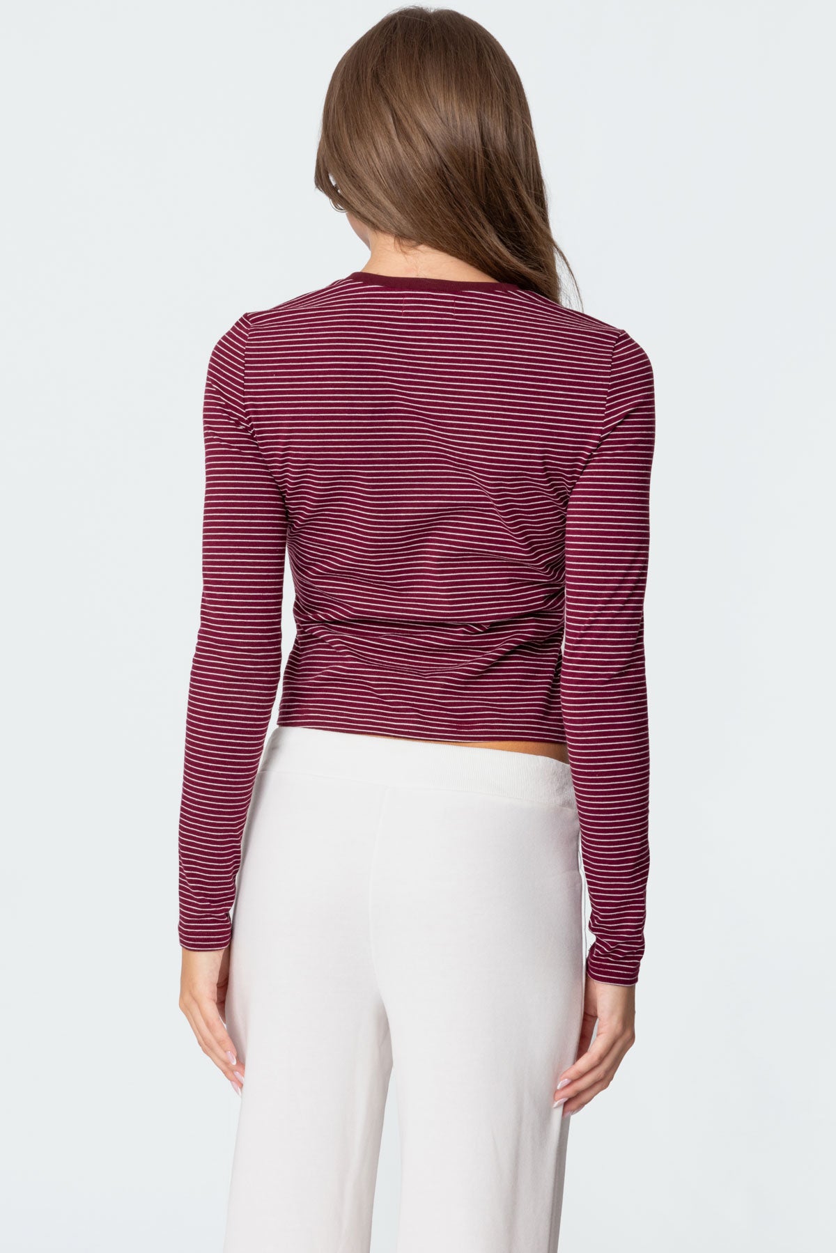 Brianna Striped Long Sleeve T Shirt - Image 5