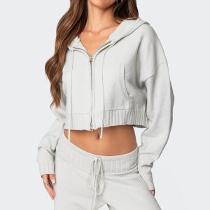 Russell Knit Hooded Cardigan