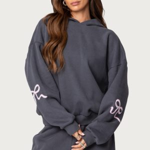 Bonney Bow Detail Hoodie