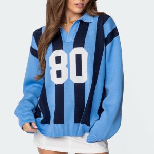 Larson Oversized Polo Sweater