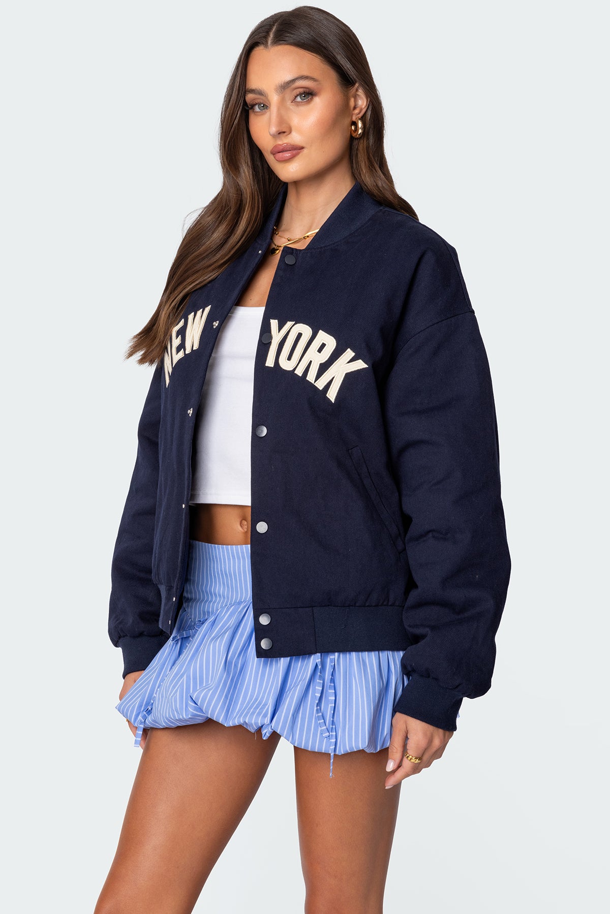 Big Apple Oversized Bomber Jacket - Image 3