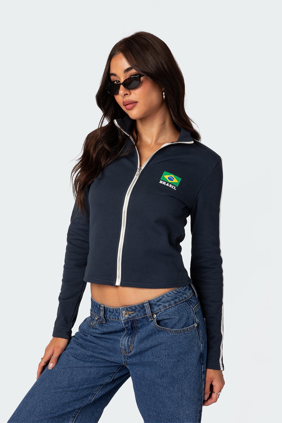 Brasil Zip Up Sweatshirt - Image 3