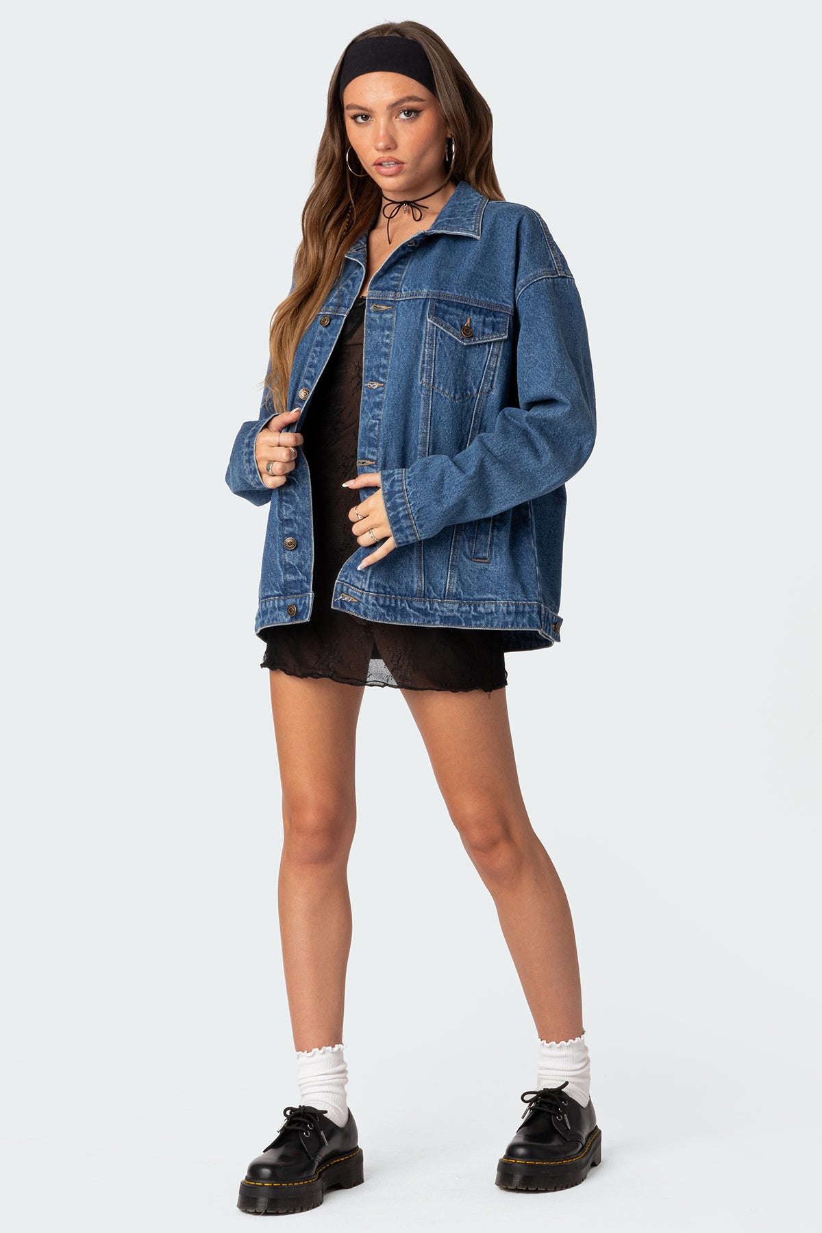 Dalia Oversized Denim Jacket - Image 5