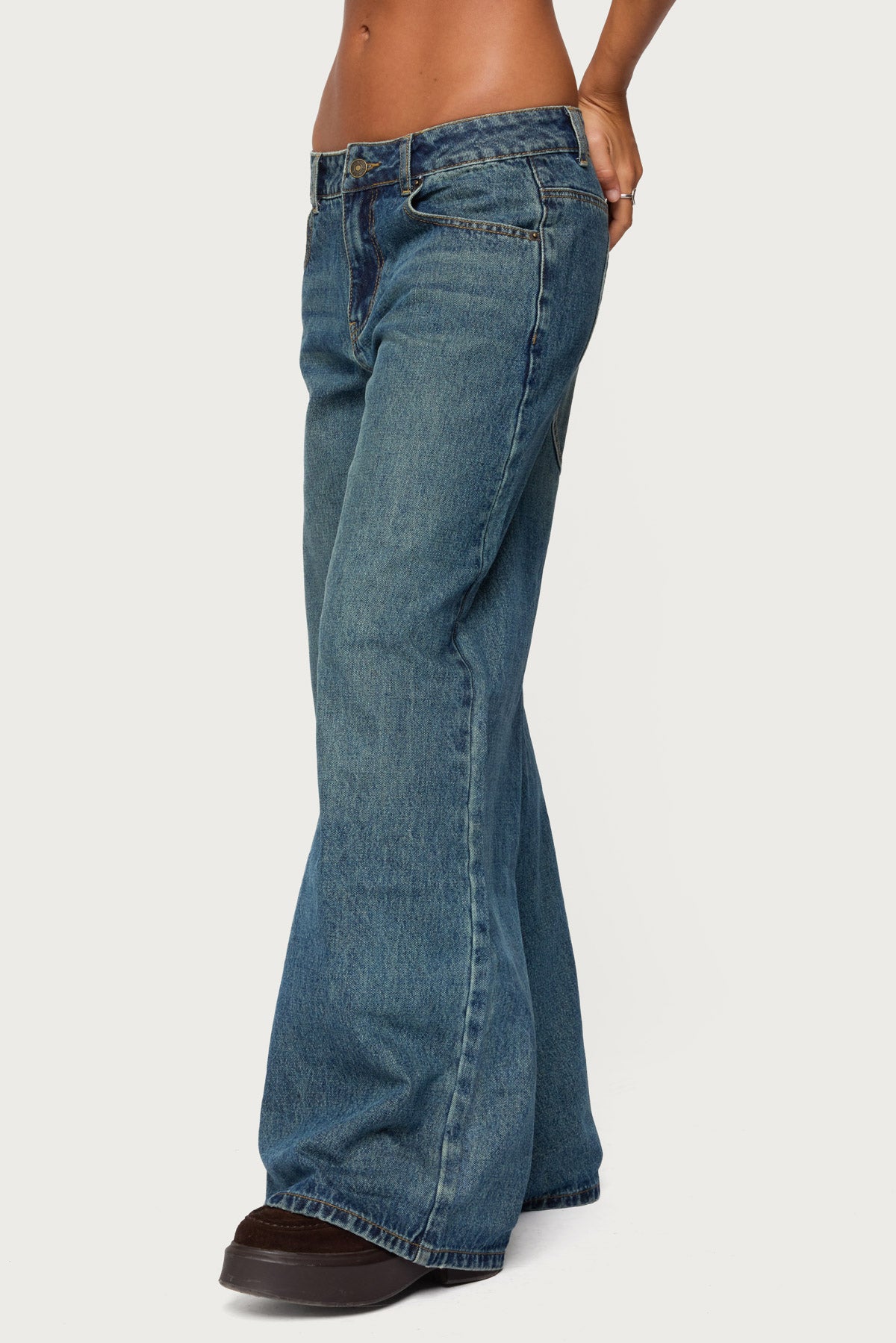 Heartly Low Rise Straight Leg Jeans - Image 3