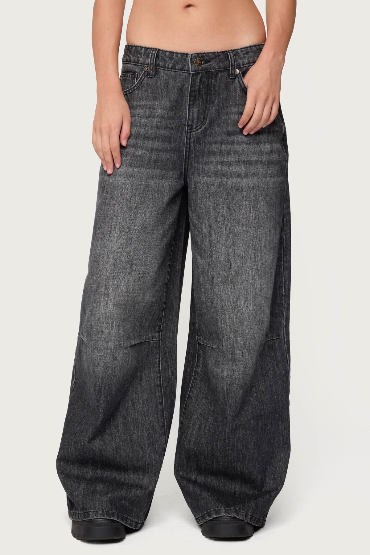 Skater Girl Washed Low Rise Jeans - Image 2