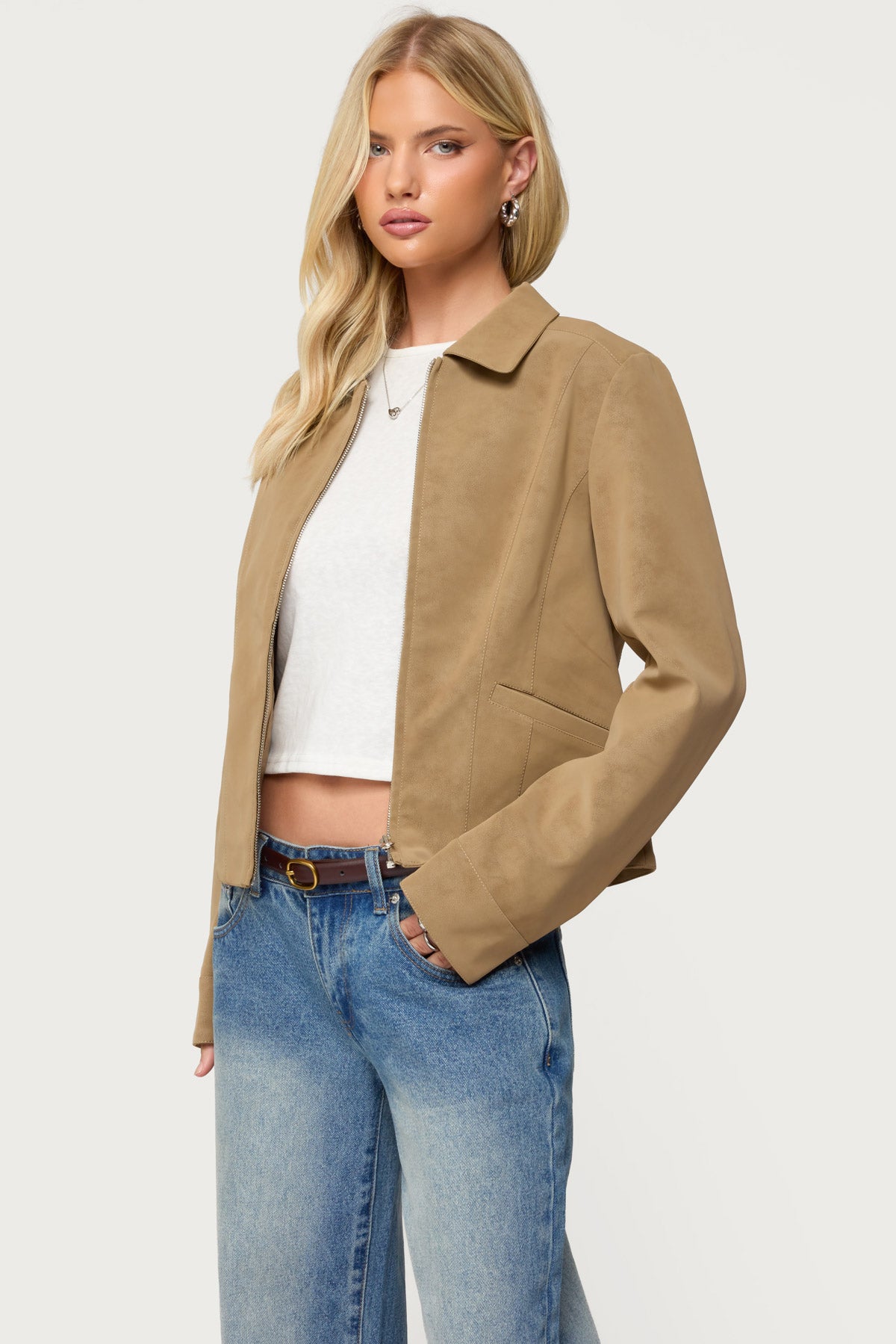 Cozette Faux Leather Jacket - Image 3