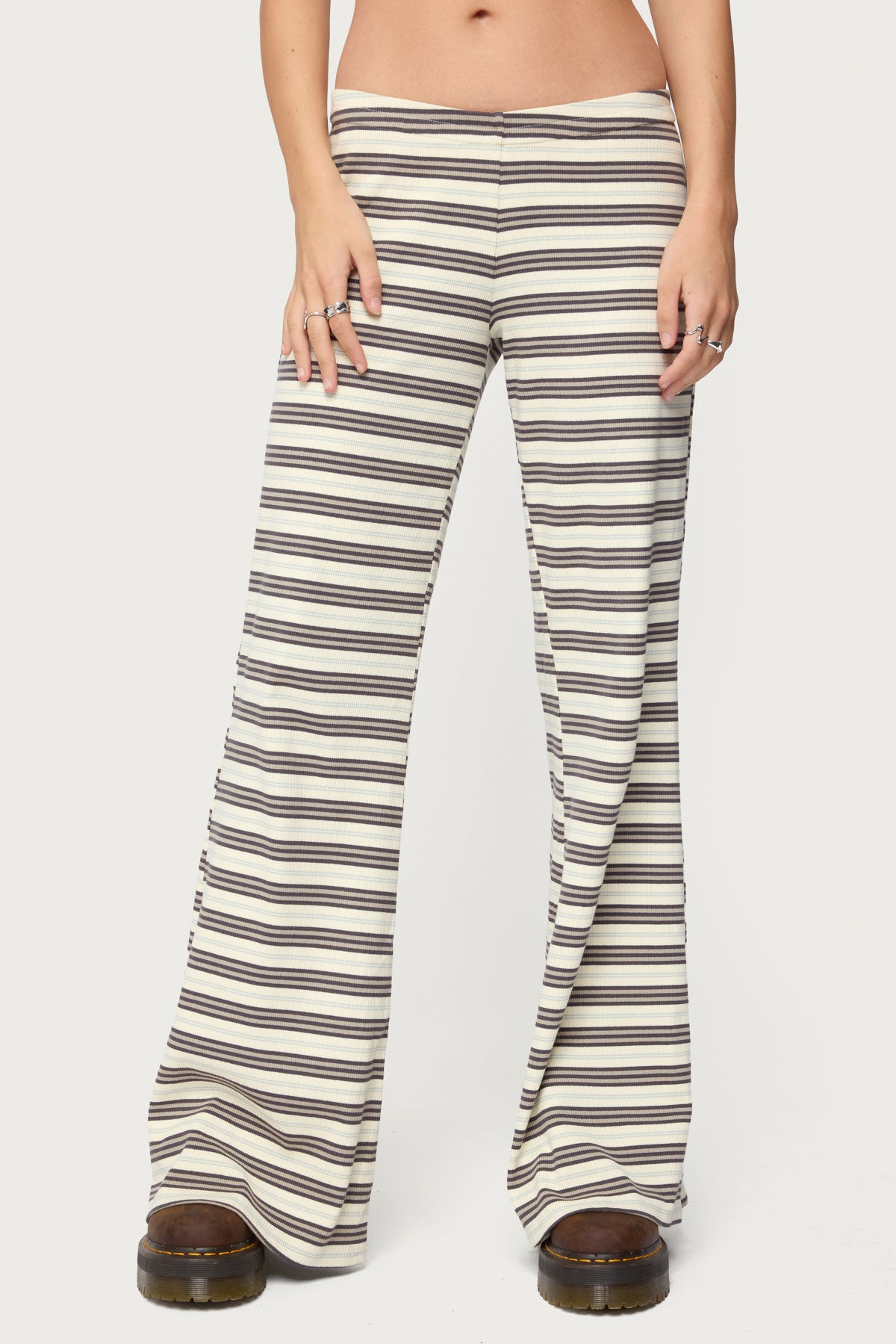 Avalie Striped Ribbed Pants - Image 2