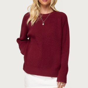 Lavonne Oversized Knit Raglan Sweater