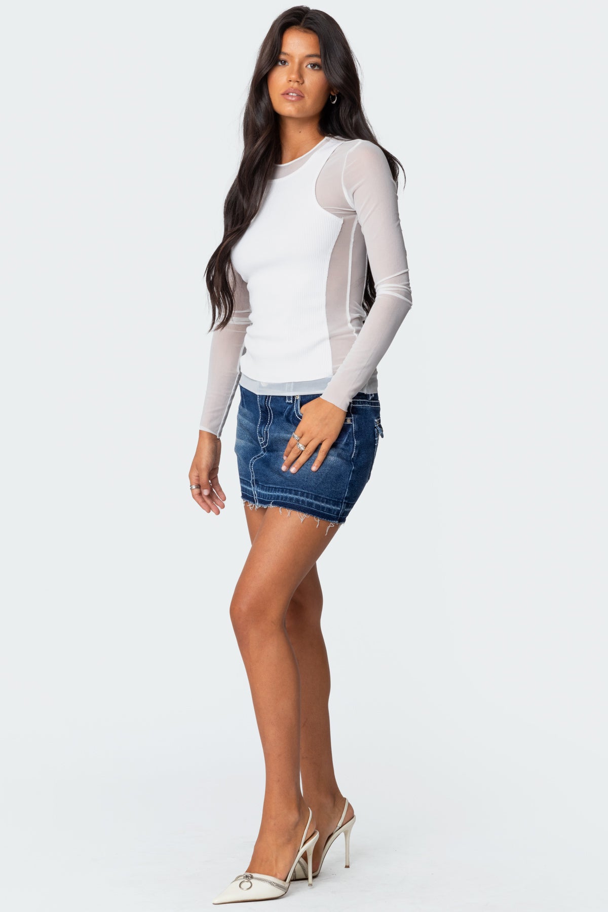 Rib Tank Layered Mesh Top - Image 4