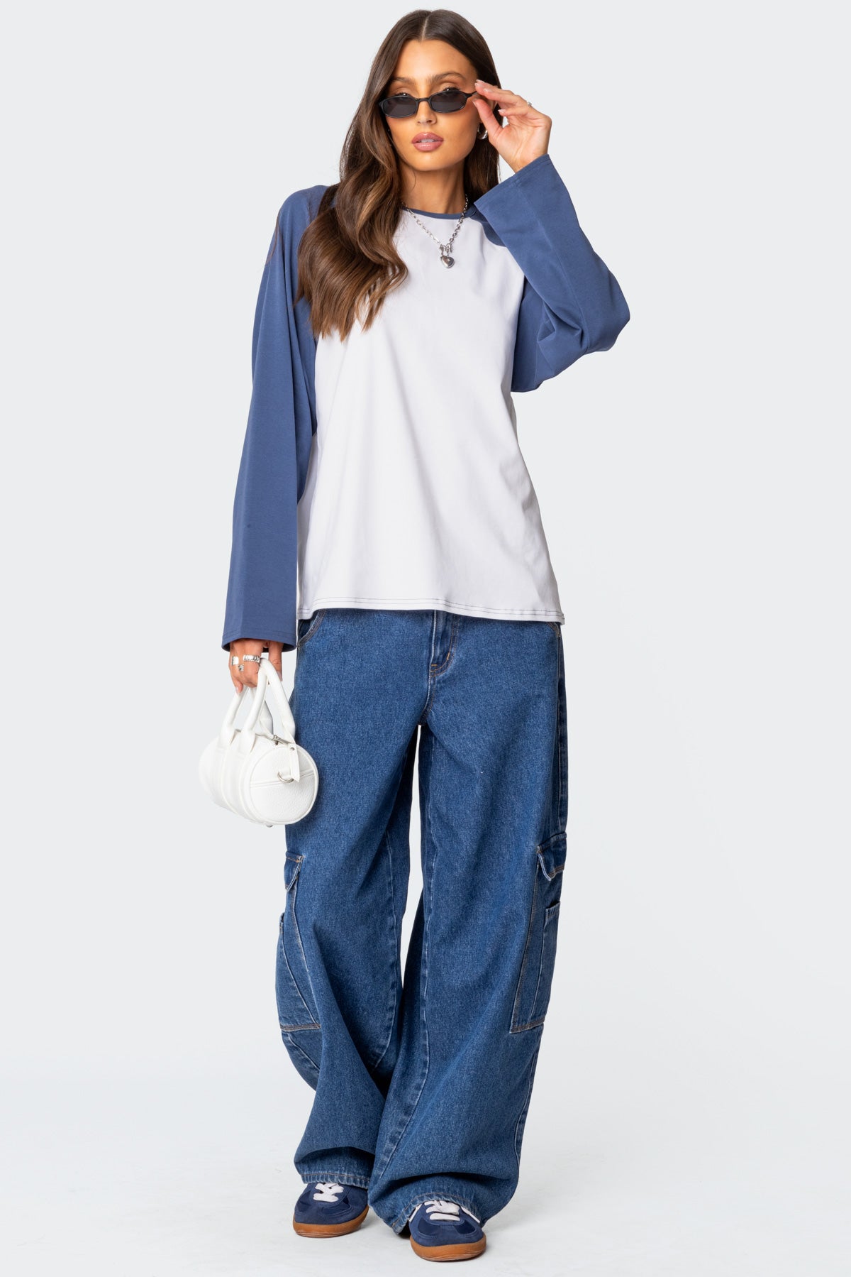 Oversized Raglan Long Sleeve T Shirt - Image 2