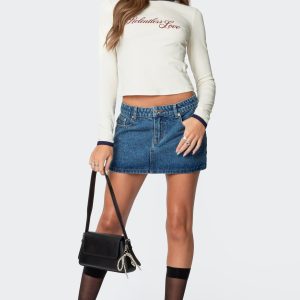 Chiara Denim Micro Skirt