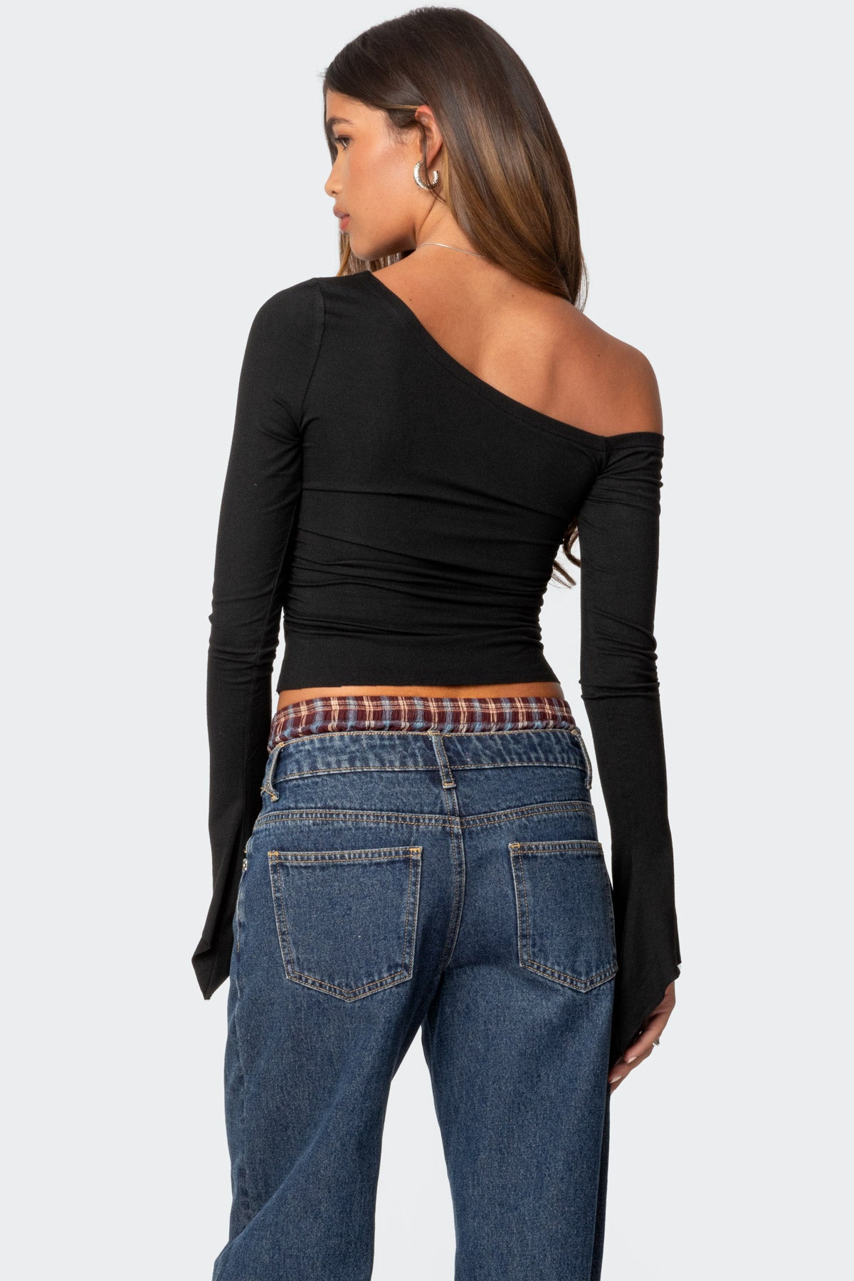 Stacie Asymmetric Long Sleeve Top - Image 5