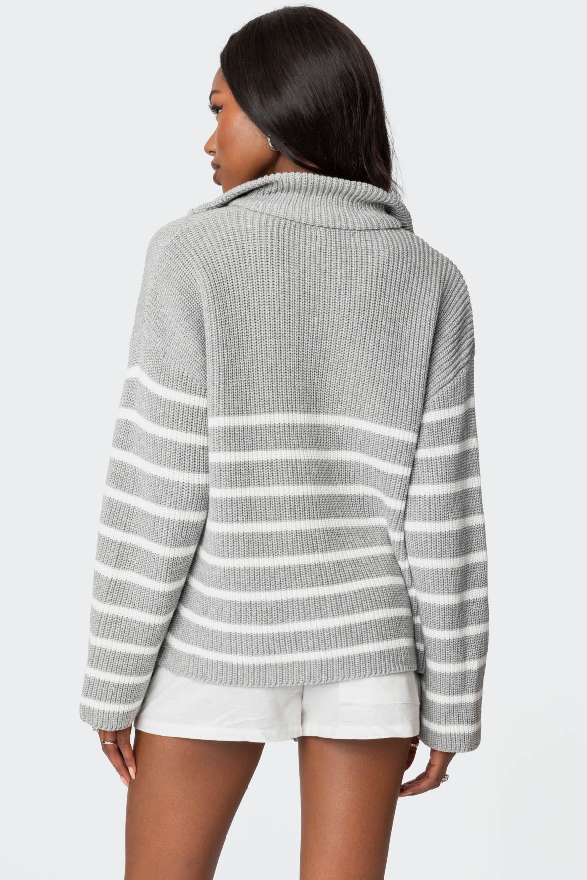 Oversized Quarter Zip Sweater - Image 4