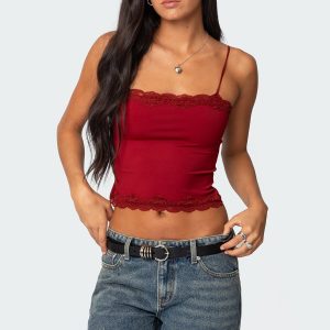 Cruella Lace Trim Tank Top