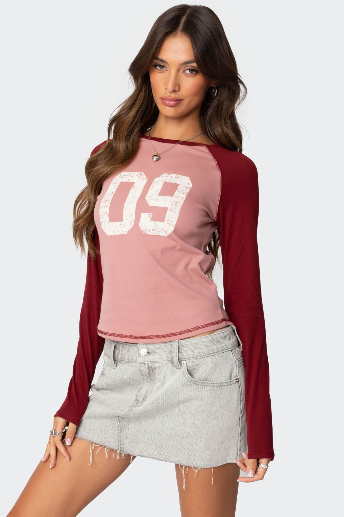 09 Raglan Long Sleeve T Shirt - Image 3