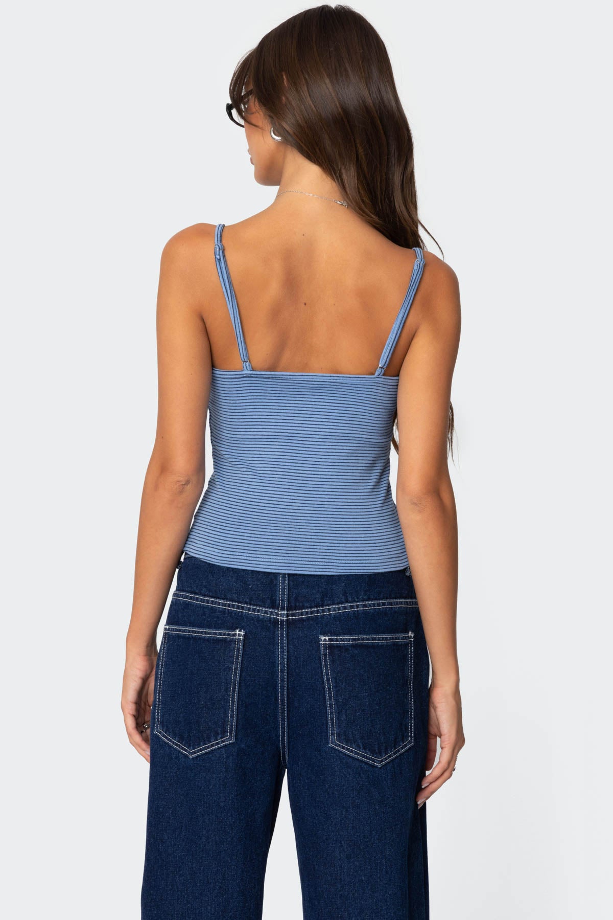 Striped Henley Tank Top - Image 5