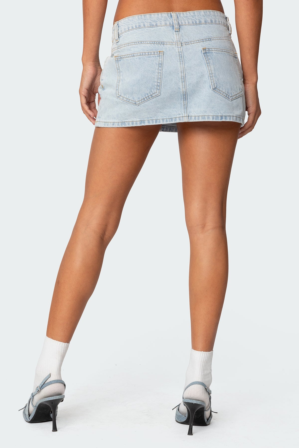 Chiara Denim Micro Skirt - Image 4
