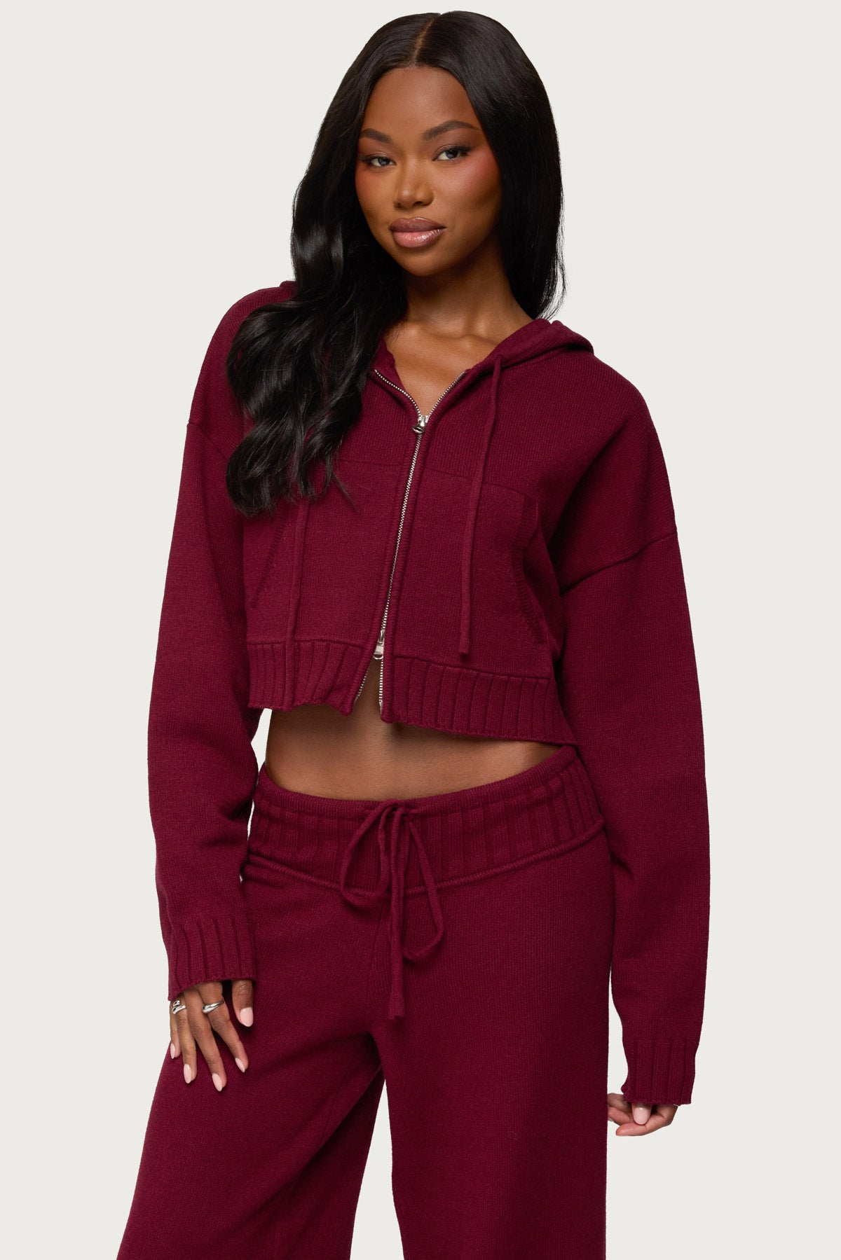 Russell Knit Hooded Cardigan