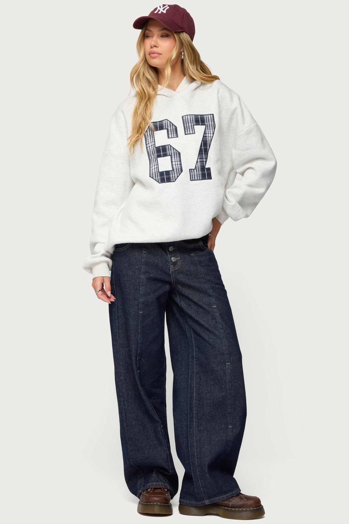 Gali Plaid 67 Oversized Hoodie - Image 6