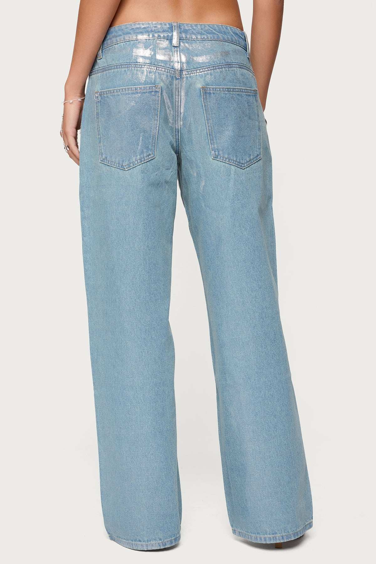 Jenney Shiny Low Rise Jeans - Image 5