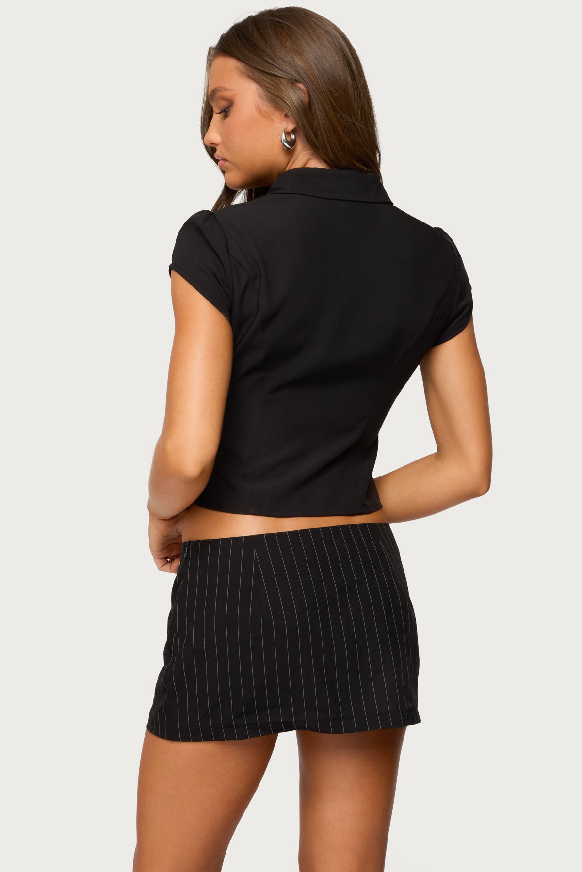 Myrna Cut Out Collar Top - Image 4