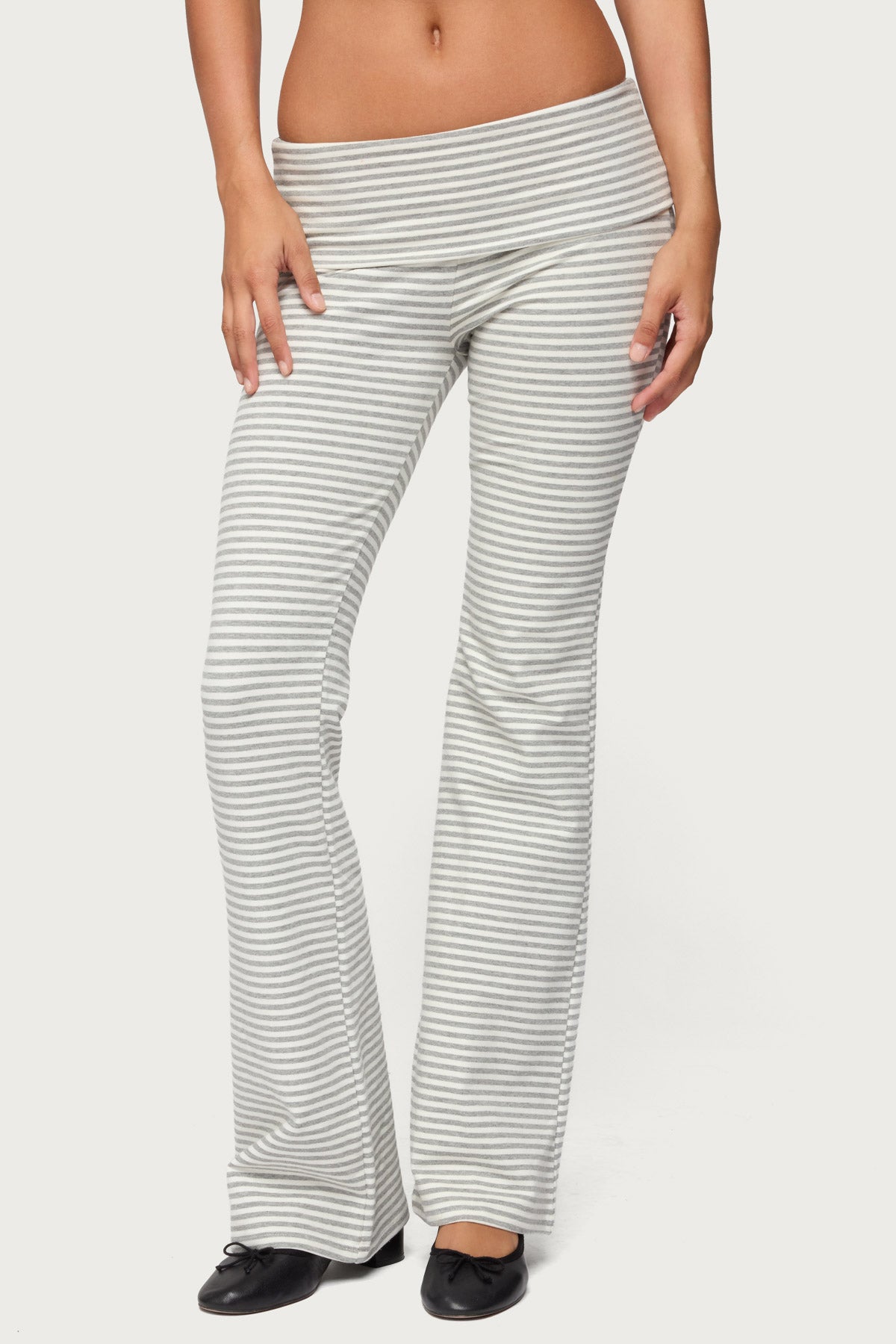 Kaeli Stripey Flared Leggings - Image 2