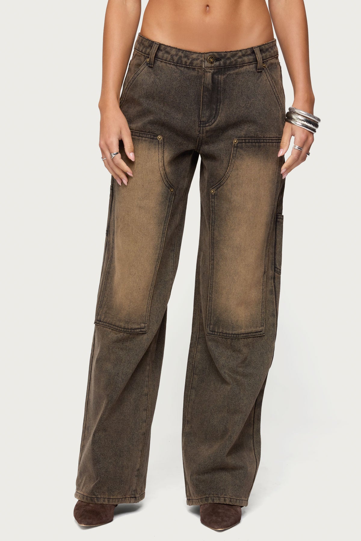 Ayla Low Rise Carpenter Jeans - Image 2