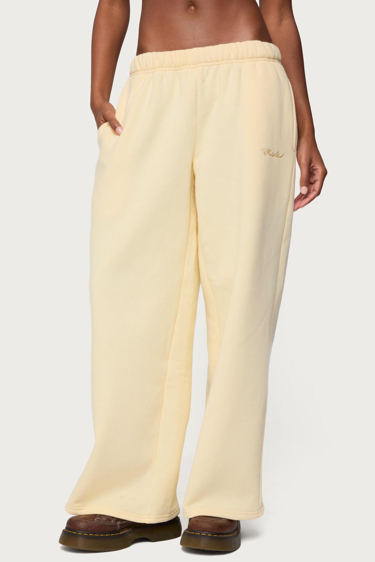 Basic Girl Wide Leg Edikted Sweatpants - Image 3