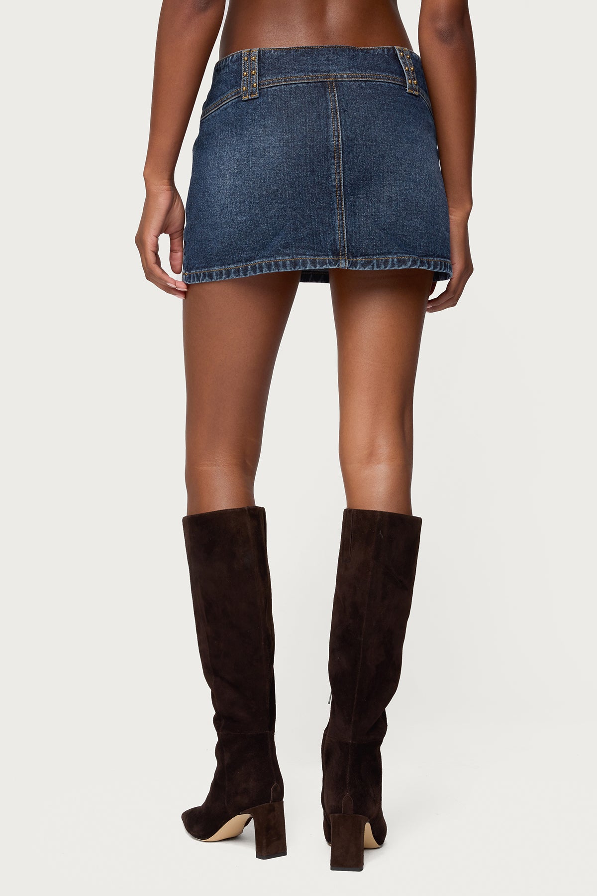 Tory Western Denim Mini Skirt - Image 5