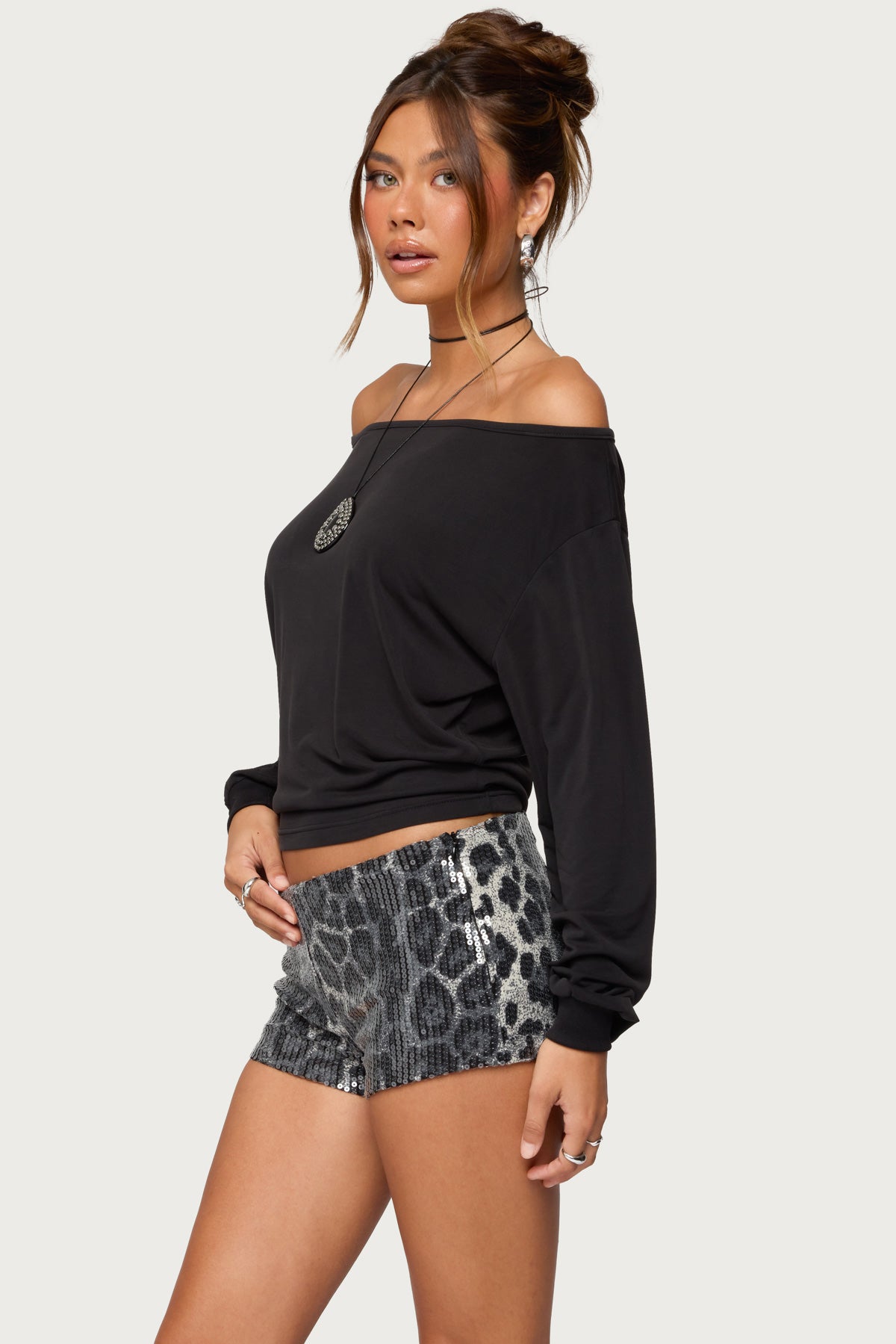 Nannie Off Shoulder Oversized Top - Image 3