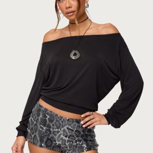 Nannie Off Shoulder Oversized Top