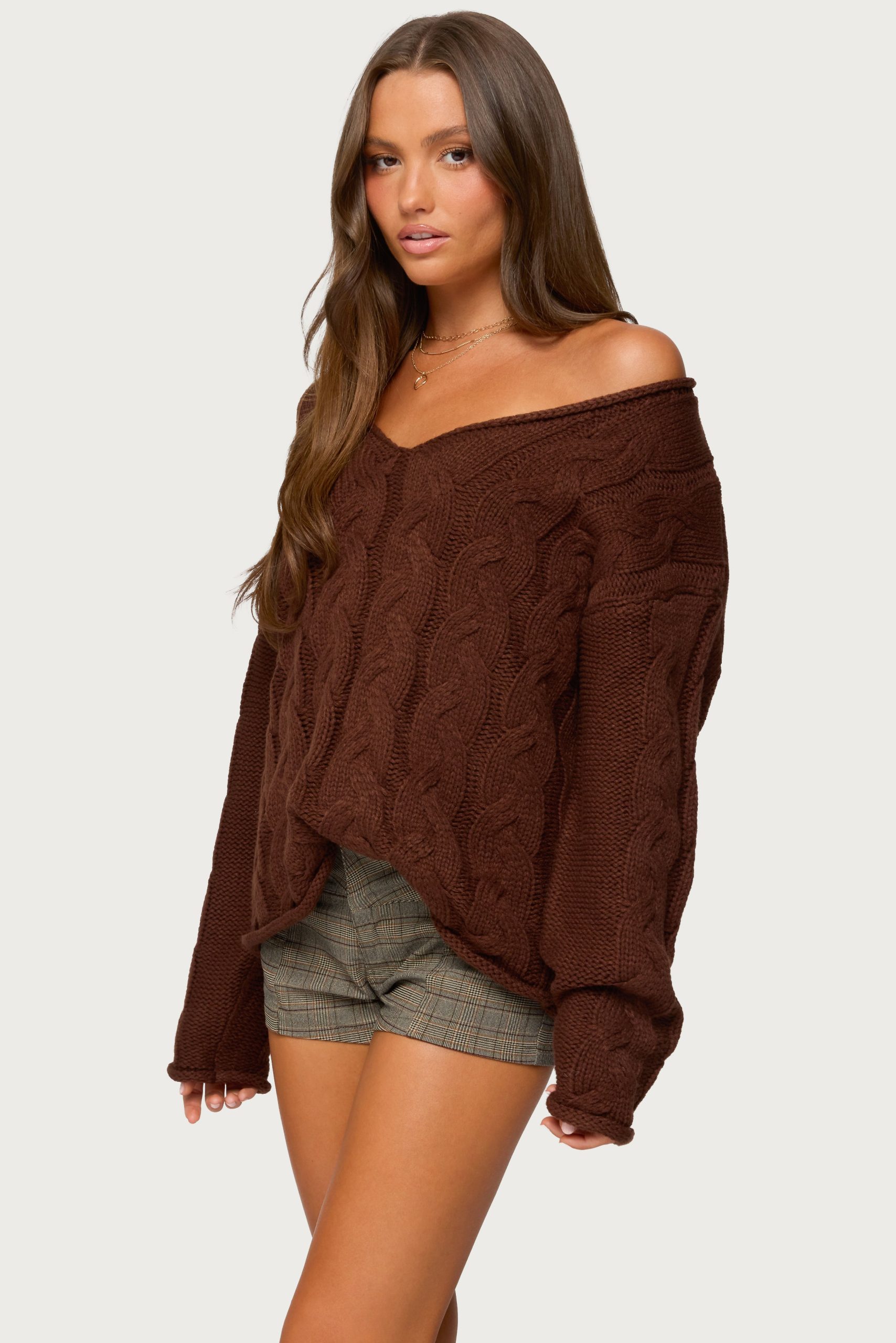 Inga Oversized Cable Knit Sweater - Image 4