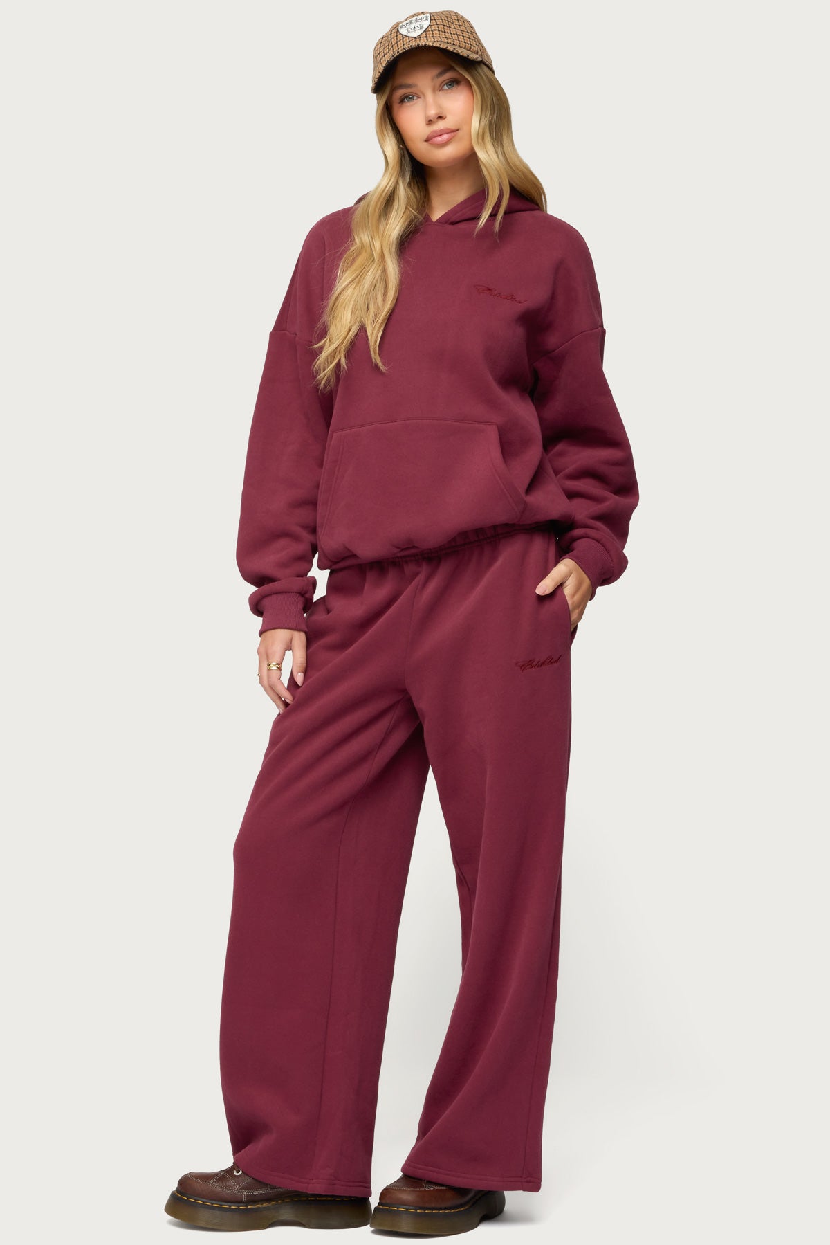 Basic Girl Wide Leg Edikted Sweatpants - Image 3