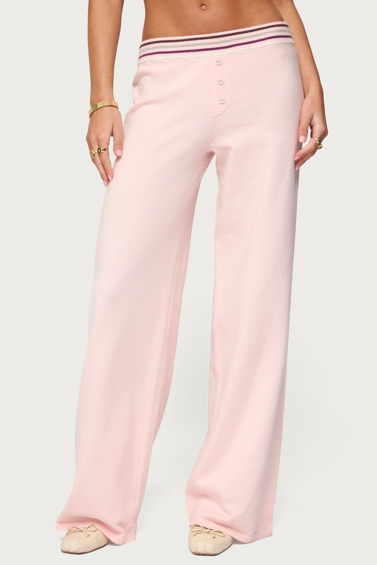 Miya Stripey Knit Pants - Image 3