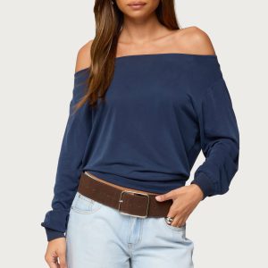 Nannie Off Shoulder Oversized Top