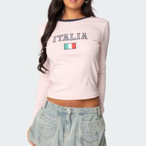 Italy Long Sleeve T Shirt