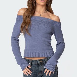 Elona Off Shoulder Knit Top