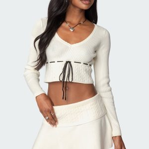 Andie Ribbon Knit Top