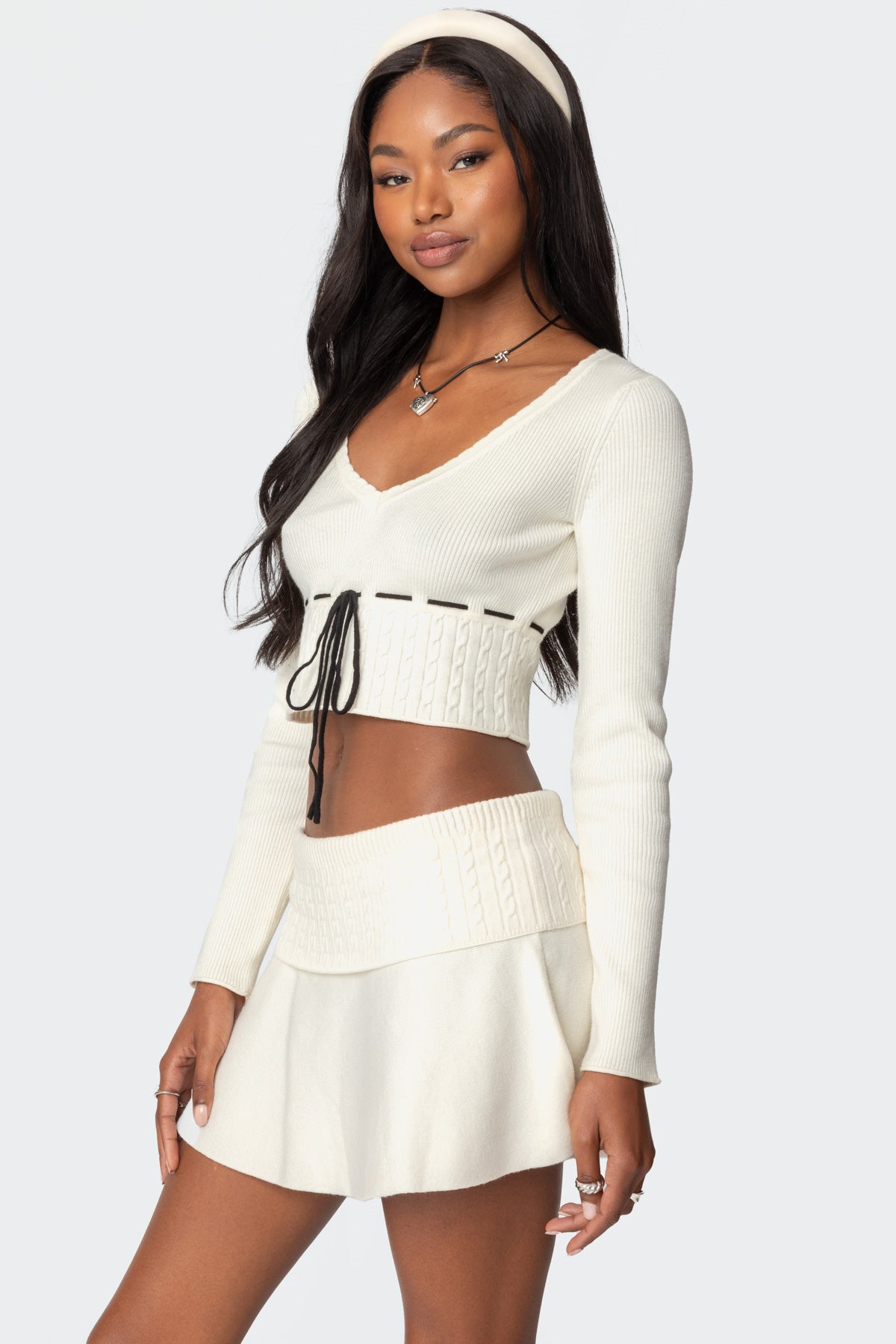 Andie Ribbon Knit Top - Image 3