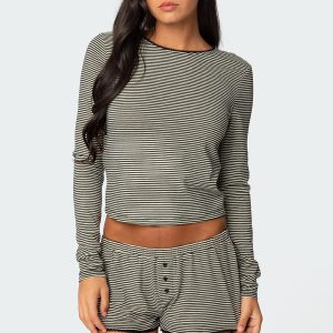 Suzy Striped Long Sleeve T Shirt