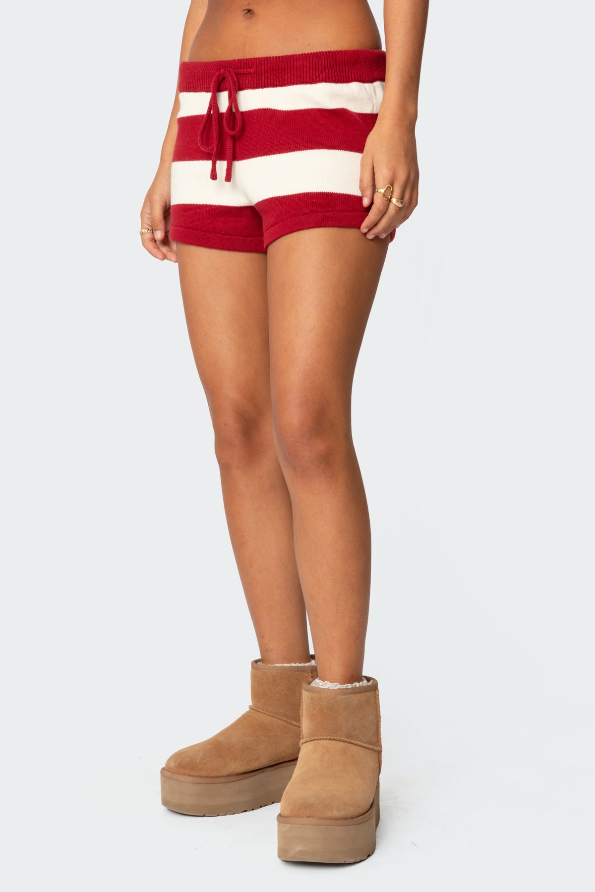 Riley Striped Knit Shorts - Image 4