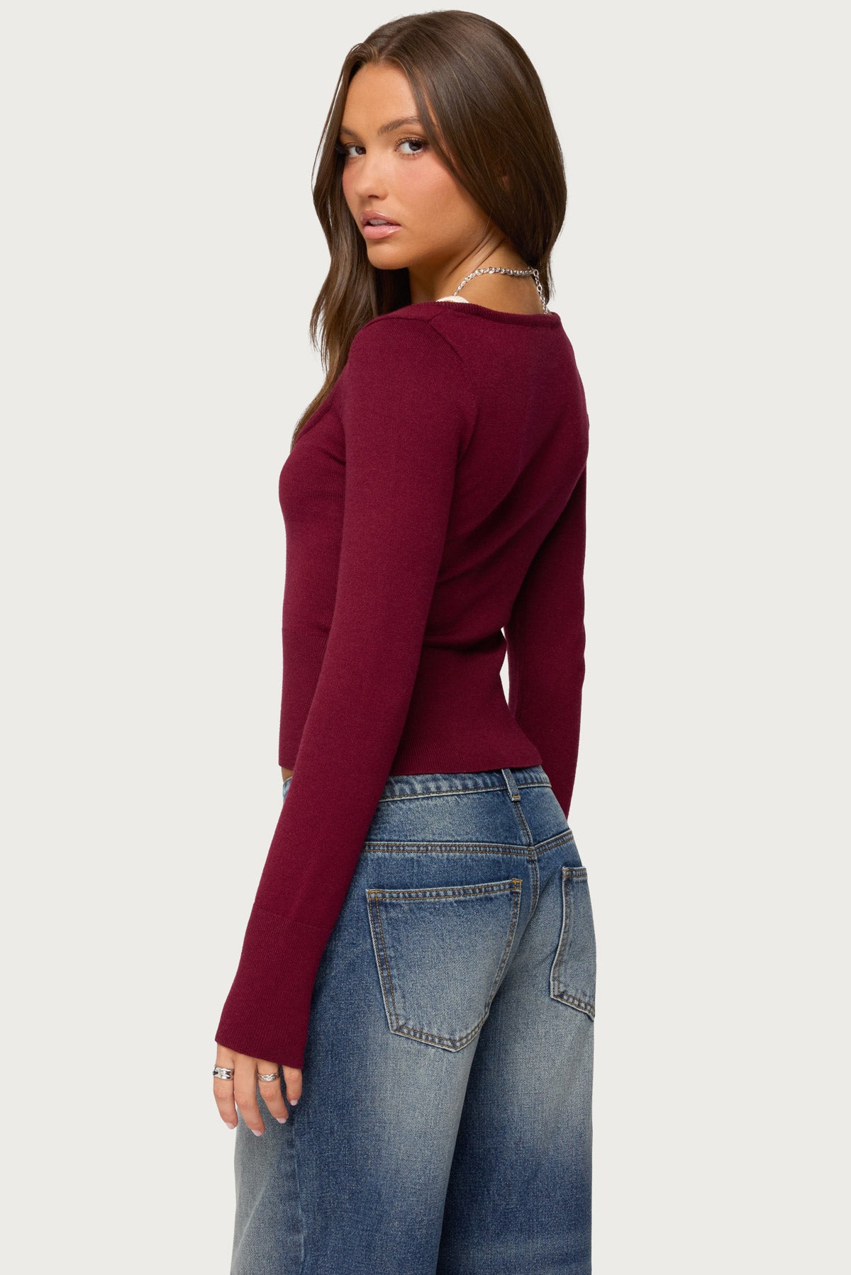 Cecile Layered Long Sleeve Top - Image 4